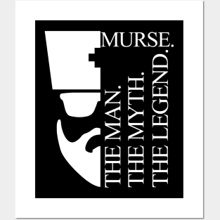 Mens Funny Murse Male Nurse Shirt RN LPN CNA Posters and Art